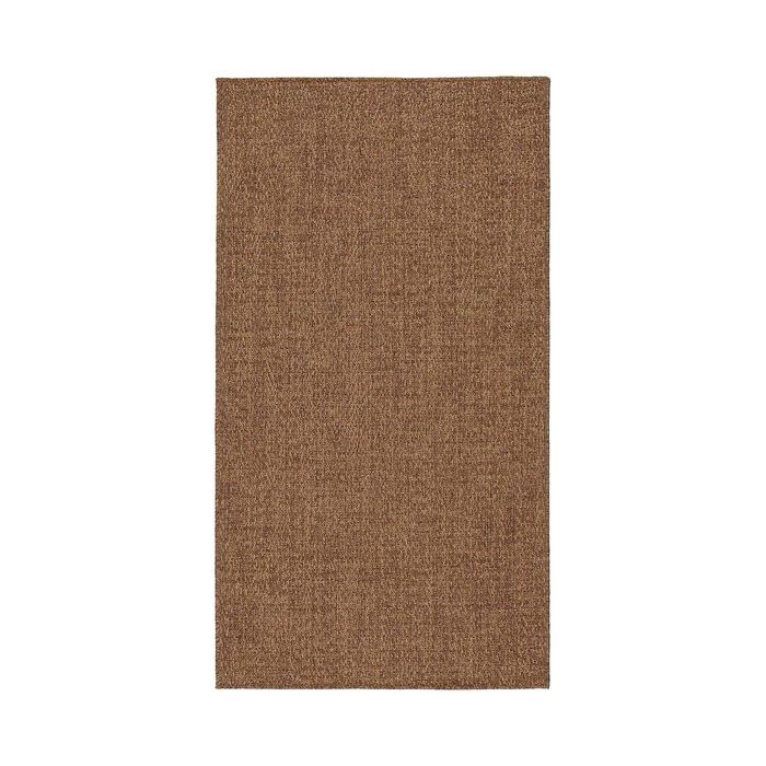 фото Ковер безворсовый людерсхольм, 80x150 см, цвет коричневый ikea