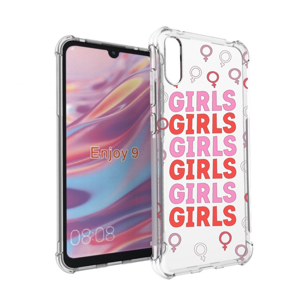 

Чехол бампер MyPads девушки!!! женский для Huawei Enjoy 9, Прозрачный, Tocco