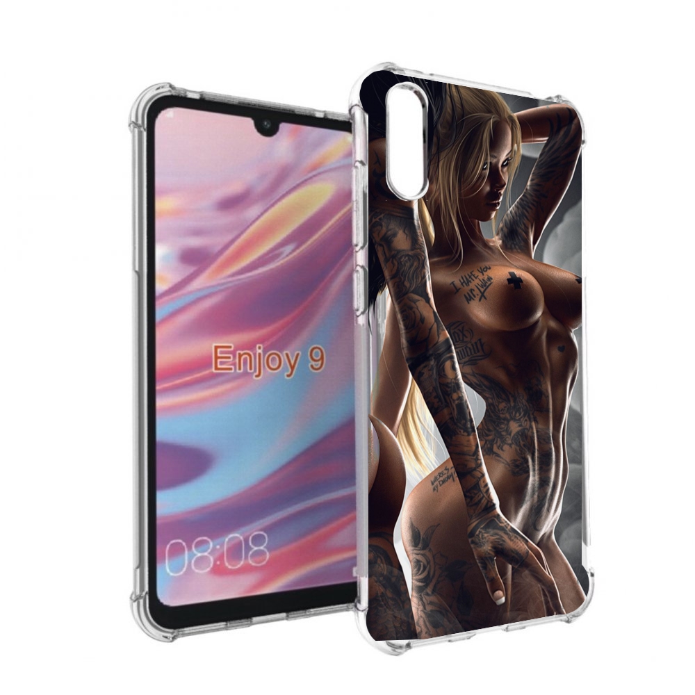 

Чехол бампер MyPads девушки-инь-и-янь-в-татуировках для Huawei E, Прозрачный, Tocco