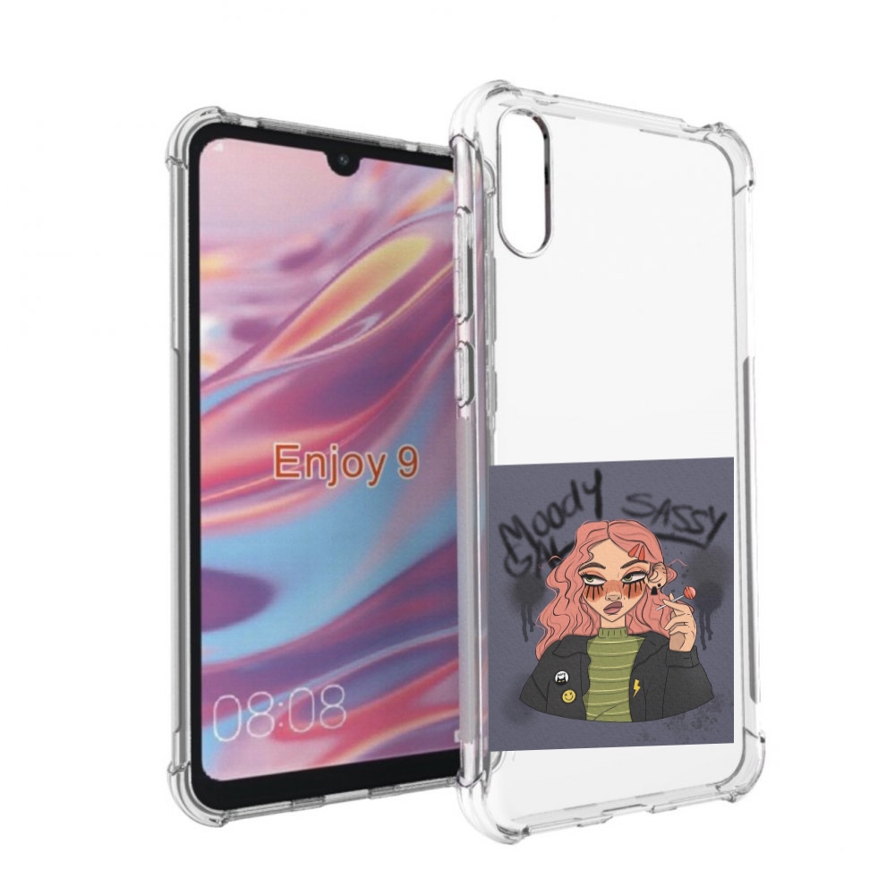 

Чехол бампер MyPads дерзкое-настроение женский для Huawei Enjoy, Прозрачный, Tocco
