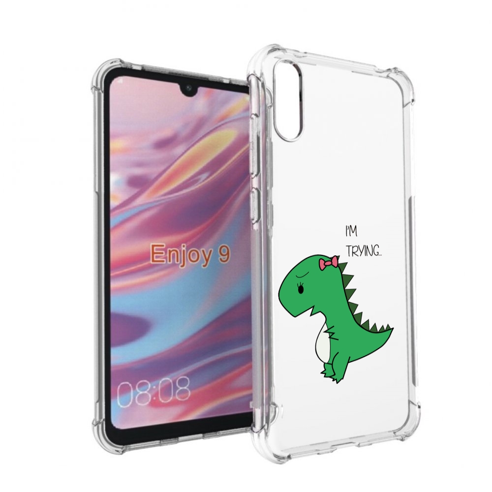 

Чехол бампер MyPads динозаврик-девочка для Huawei Enjoy 9, Прозрачный, Tocco