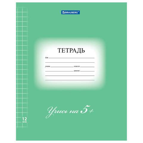 

Тетрадь Brauberg 104761, 12 листов, крупная клетка, 25 штук