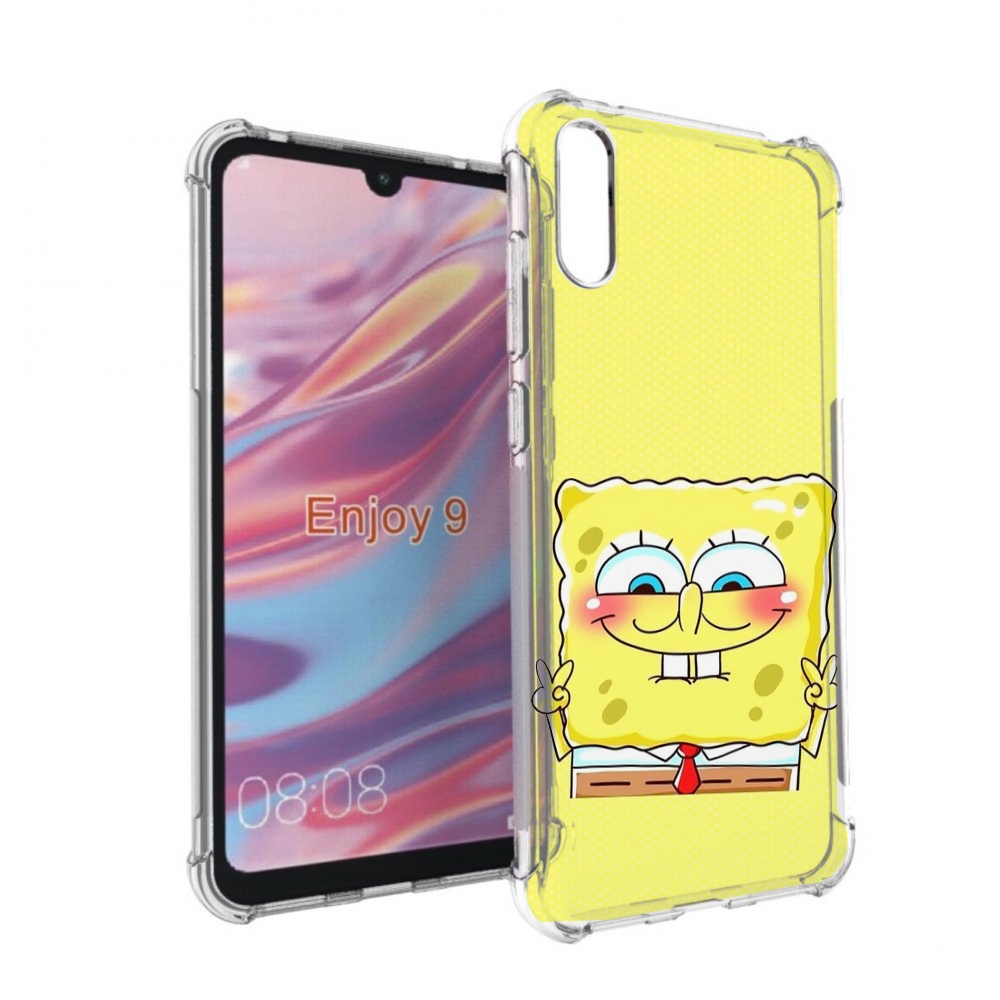 

Чехол бампер MyPads довольный милый спанчбоб для Huawei Enjoy 9, Прозрачный, Tocco