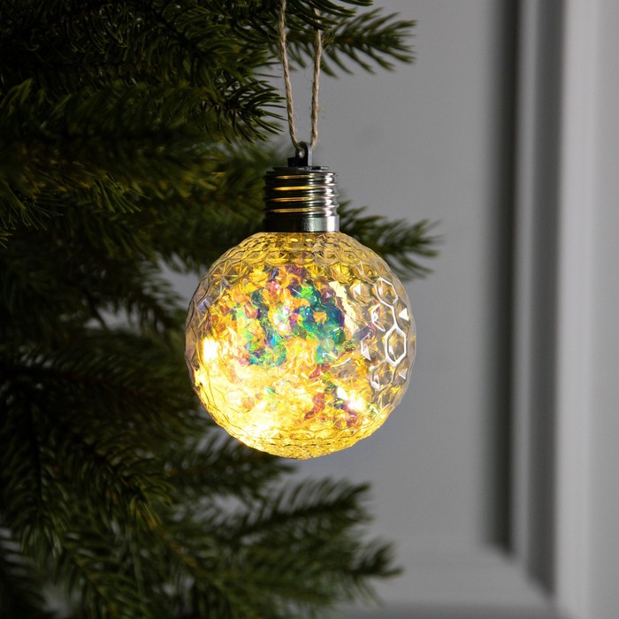 Шар на ель Luazon Lighting Ретро шар Р00011586 1 шт. разноцветный