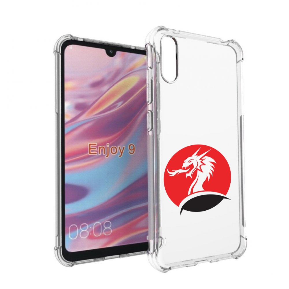 

Чехол бампер MyPads дракон-рисунок для Huawei Enjoy 9, Прозрачный, Tocco