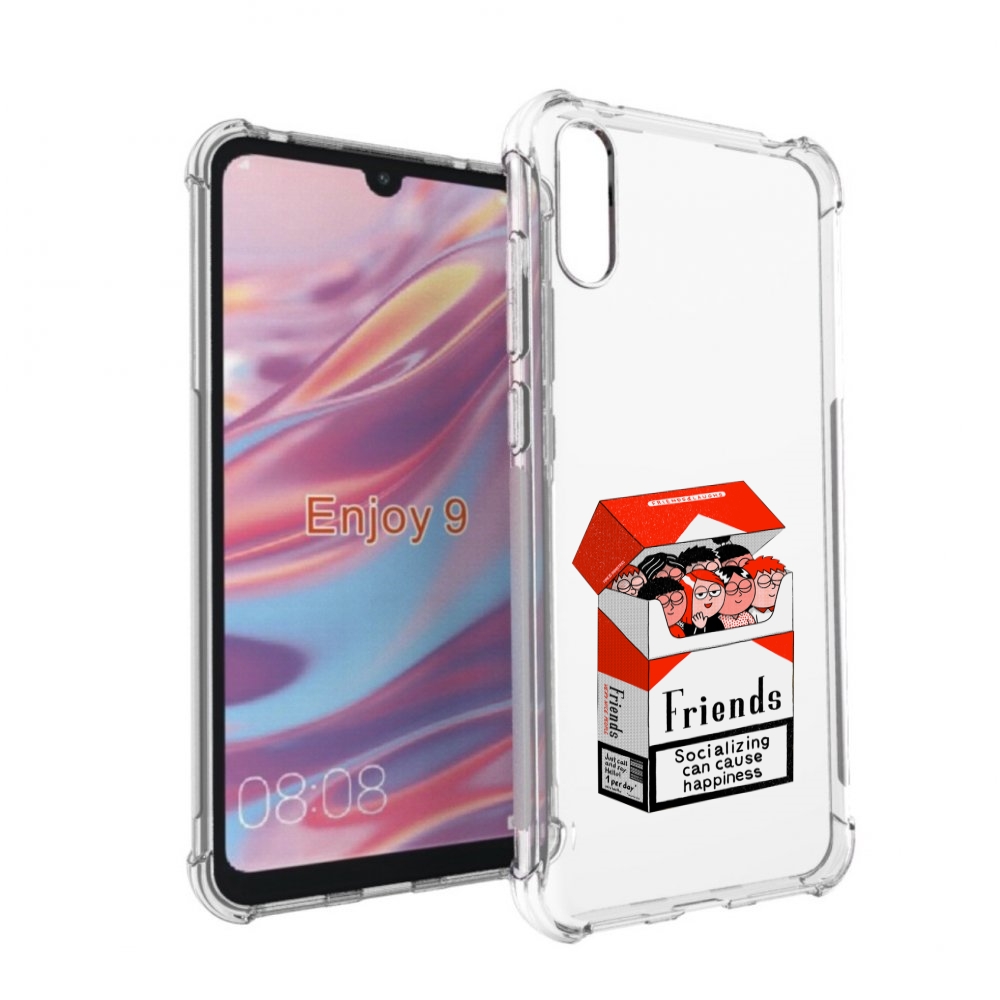 

Чехол бампер MyPads друзья для Huawei Enjoy 9, Прозрачный, Tocco