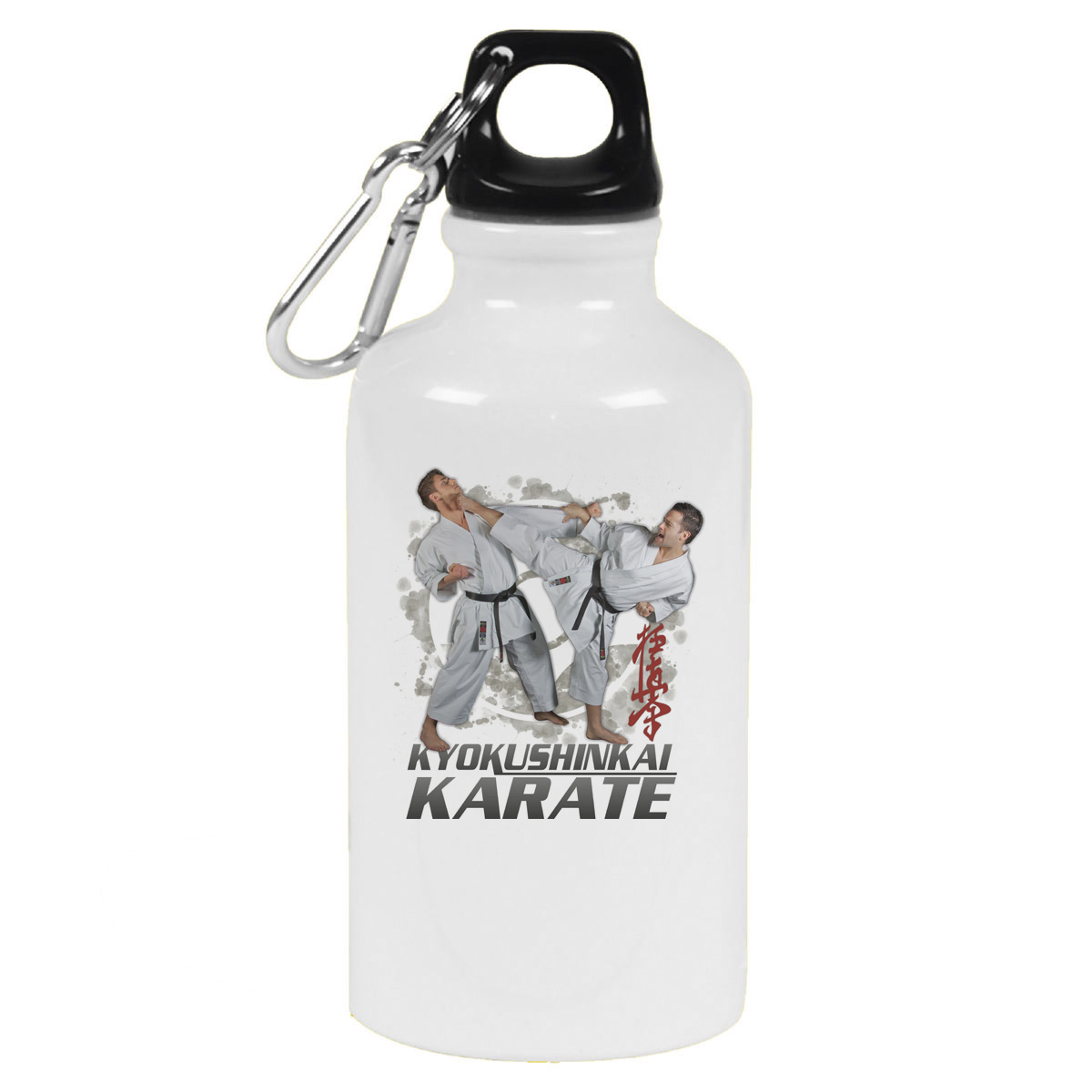 

Бутылка спортивная CoolPodarok Kyokushinkai karate. Карате кёкусинкай, Белый