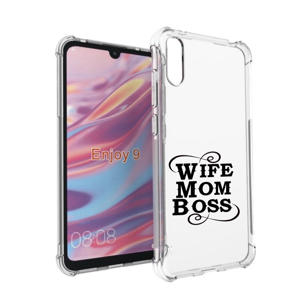 

Чехол бампер MyPads жена-мама-босс для Huawei Enjoy 9, Прозрачный, Tocco