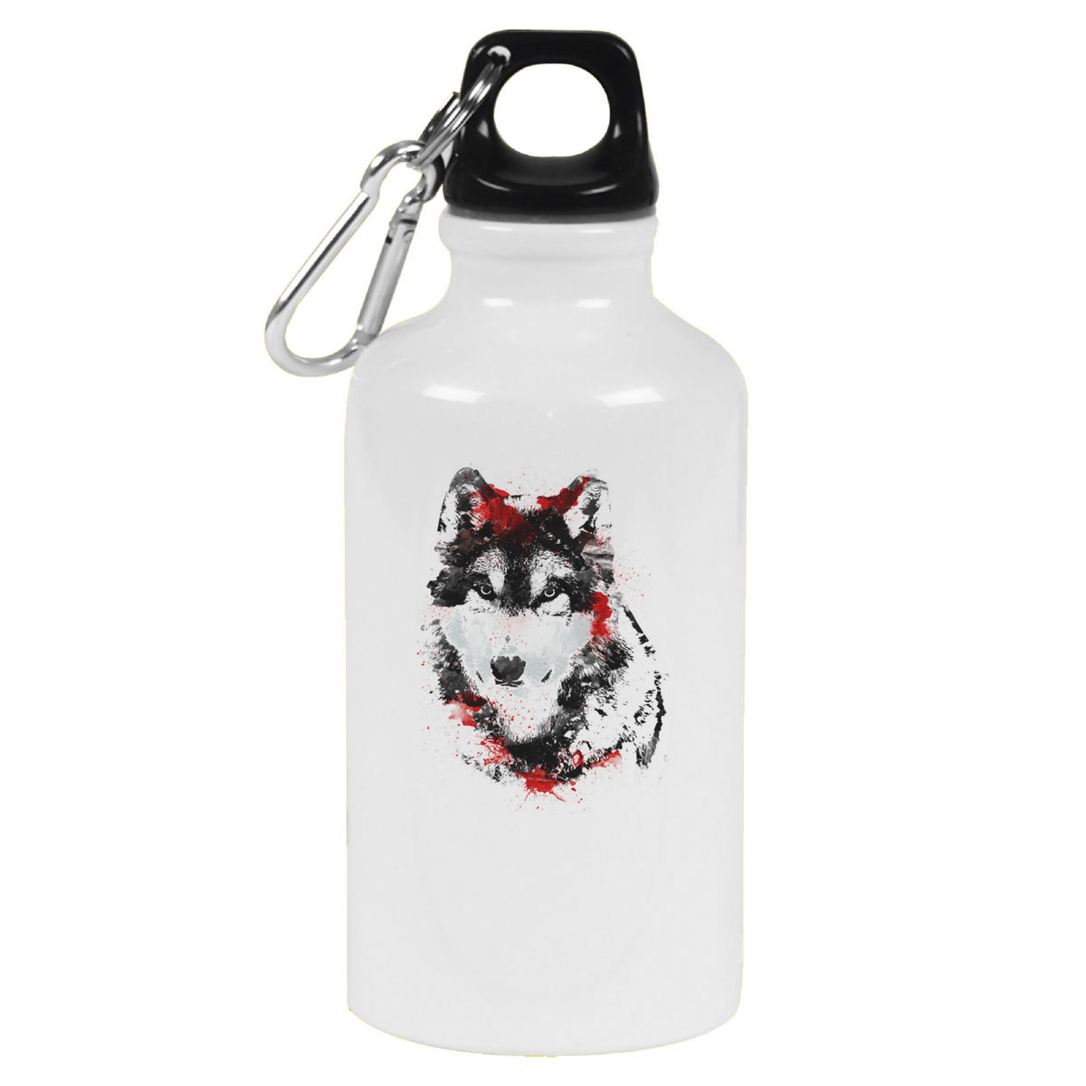 Бутылка спортивная CoolPodarok Волк с красным