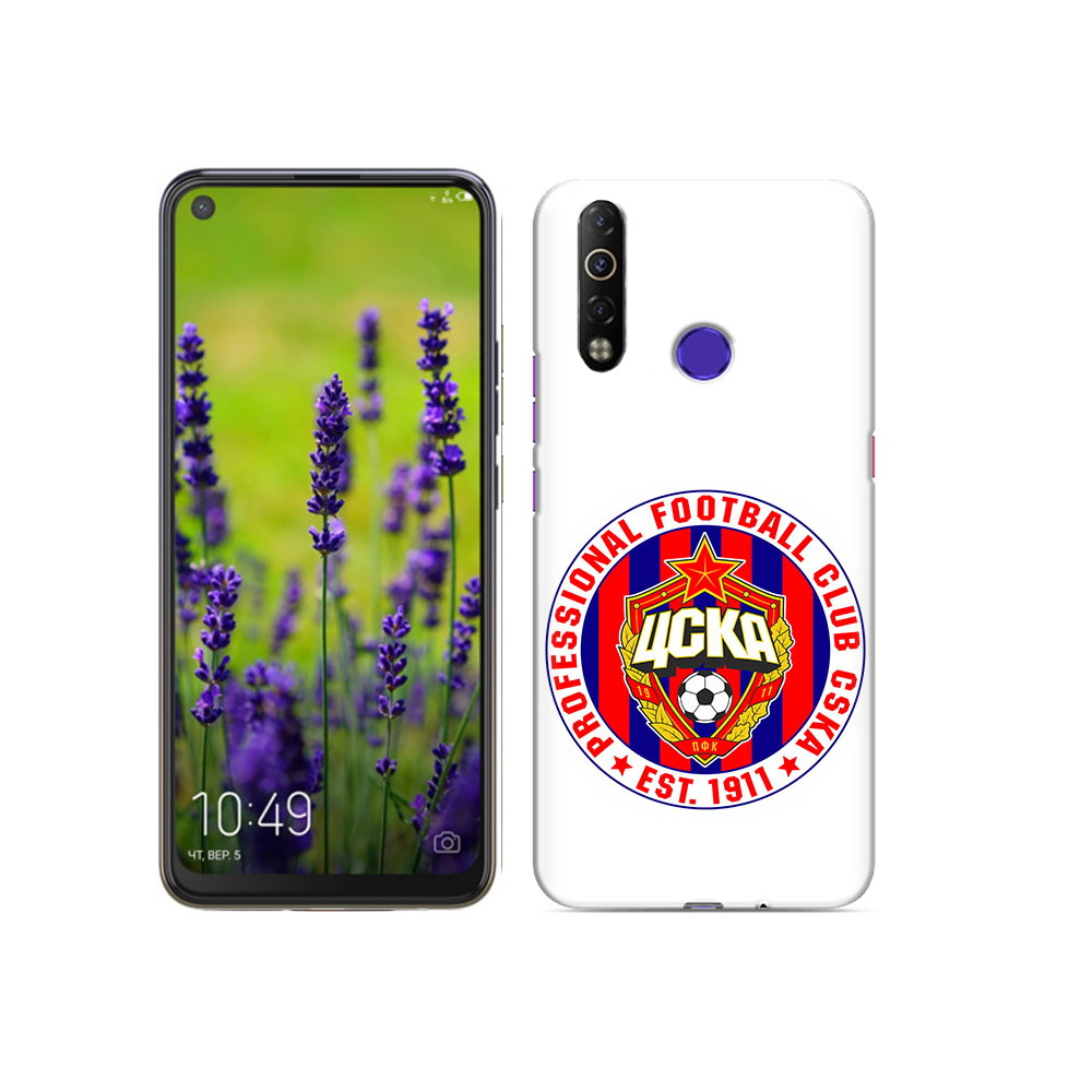 

Чехол MyPads Tocco для Tecno Camon 12 Air ФК ЦСК логотип, Прозрачный, Tocco
