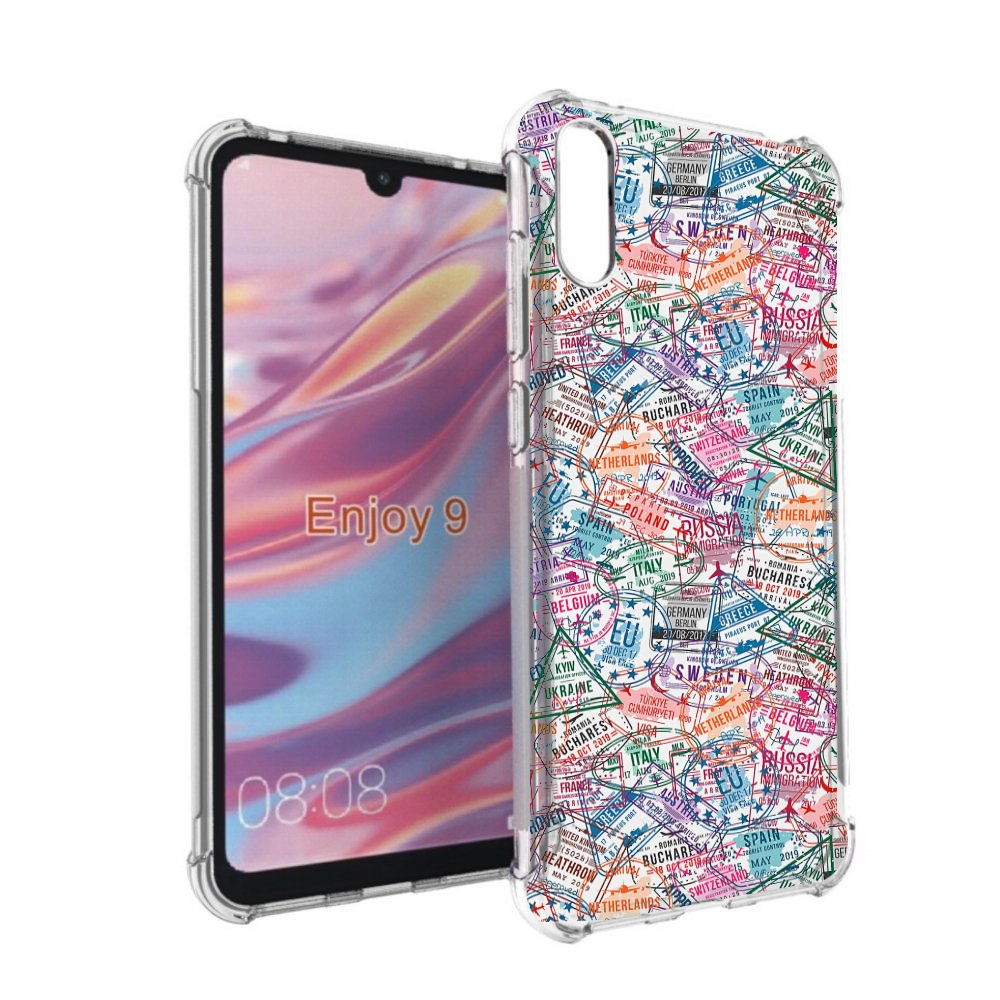 

Чехол бампер MyPads загранчехол для Huawei Enjoy 9, Прозрачный, Tocco