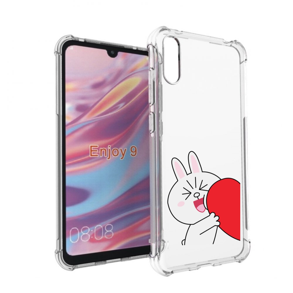 

Чехол бампер MyPads зайчик-с-полуседрцем для Huawei Enjoy 9, Прозрачный, Tocco