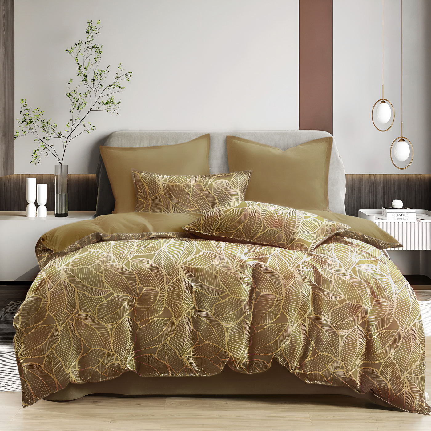 

Комплект постельного белья Sofi de Marko Беверли, евро, сатин, бежевый, Беверли