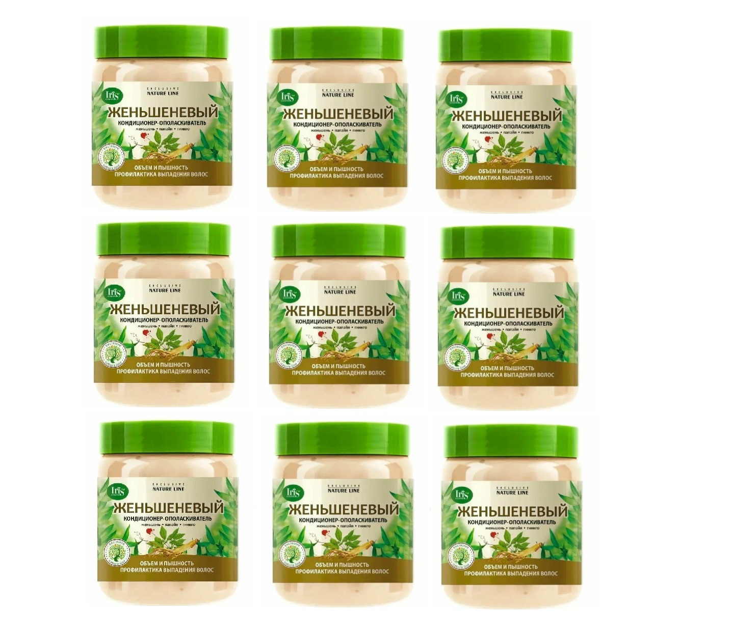 

Кондиционер Iris cosmetic nature line женьшеневый 500мл 9 шт, nature line ЖЕНЬШЕНЕВЫЙ