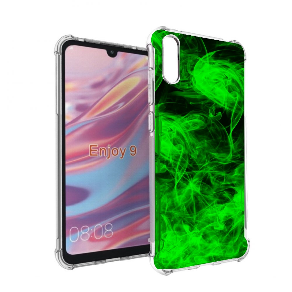 

Чехол бампер MyPads зеленый-дымок для Huawei Enjoy 9, Прозрачный, Tocco