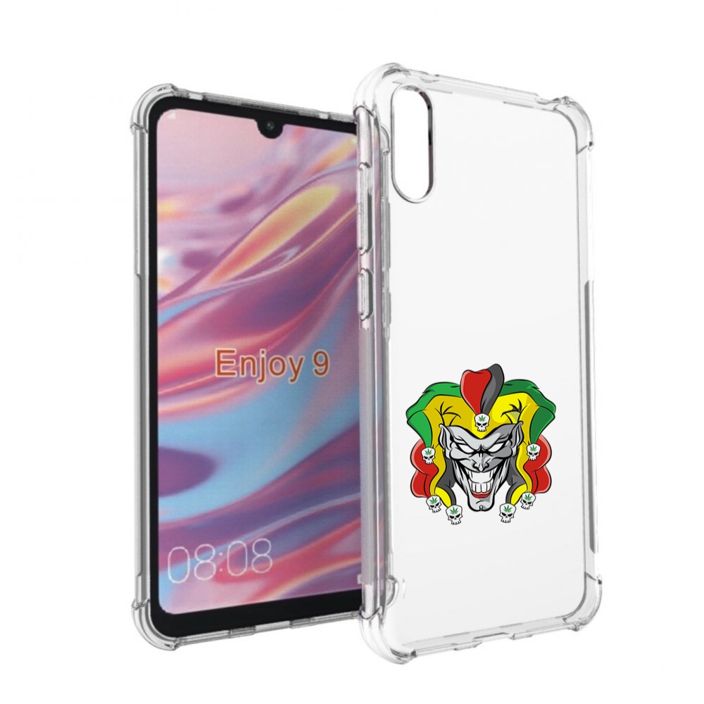 

Чехол бампер MyPads злодей-клоун для Huawei Enjoy 9, Прозрачный, Tocco
