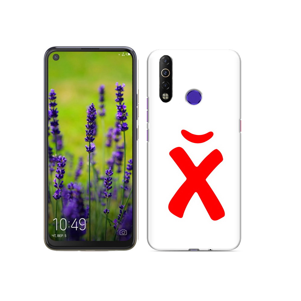 

Чехол MyPads Tocco для Tecno Camon 12 Air абстракция буква х, Прозрачный, Tocco