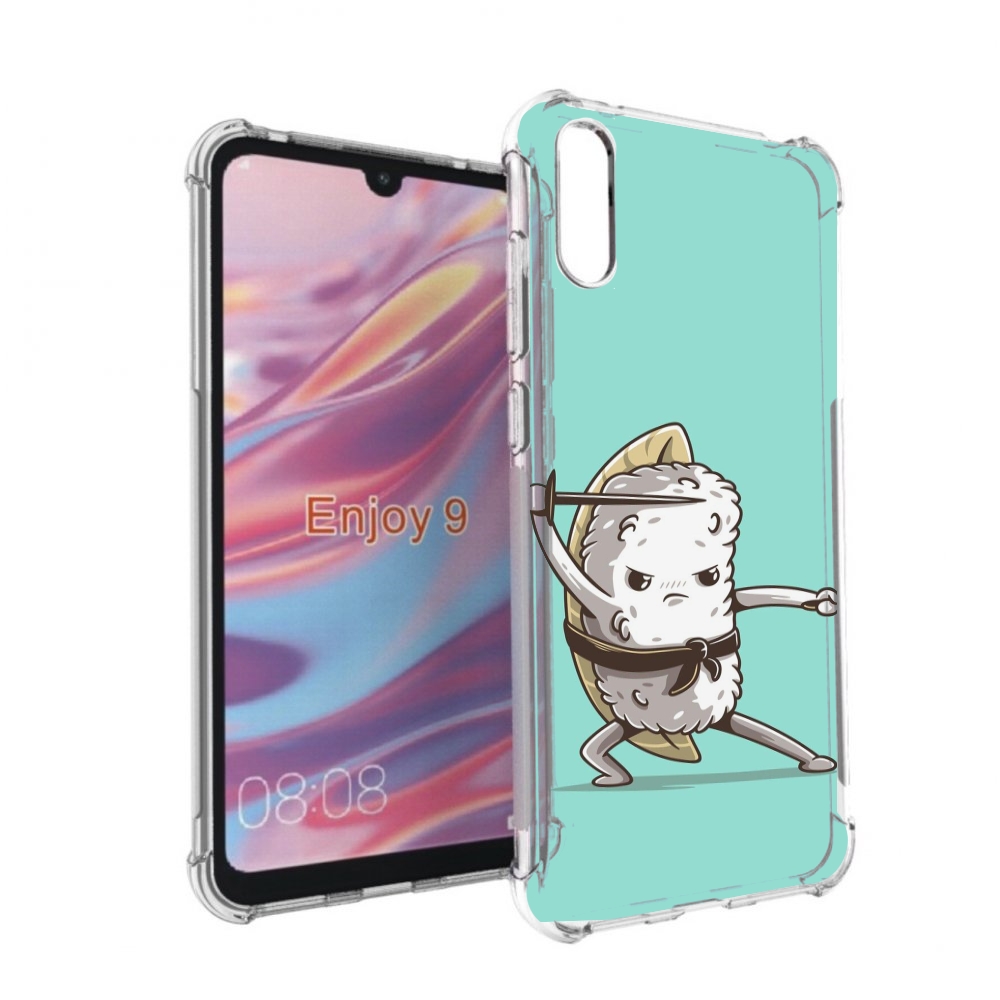 

Чехол бампер MyPads злой суши детский для Huawei Enjoy 9, Прозрачный, Tocco