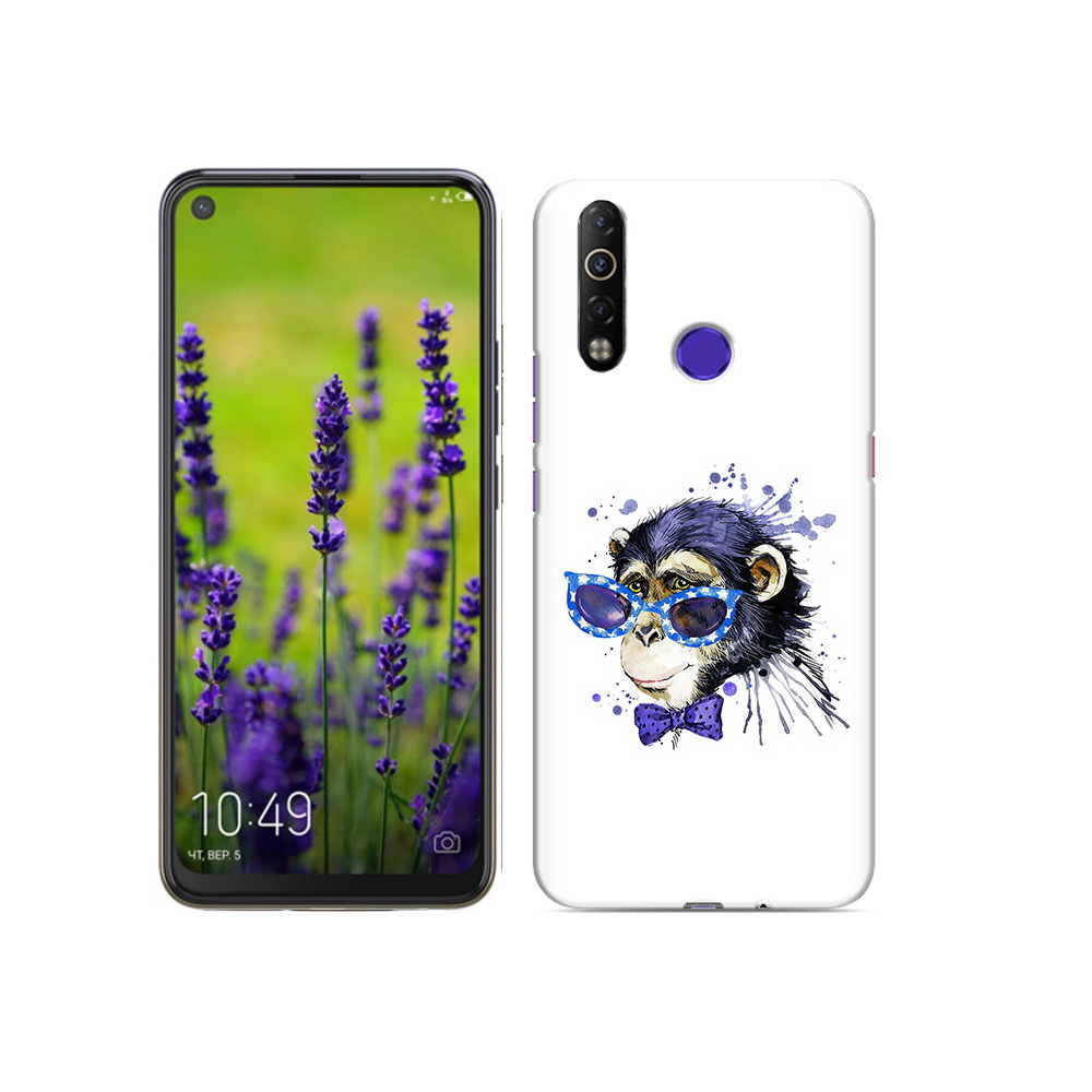 

Чехол MyPads Tocco для Tecno Camon 12 Air акварельная обезьяна, Прозрачный, Tocco