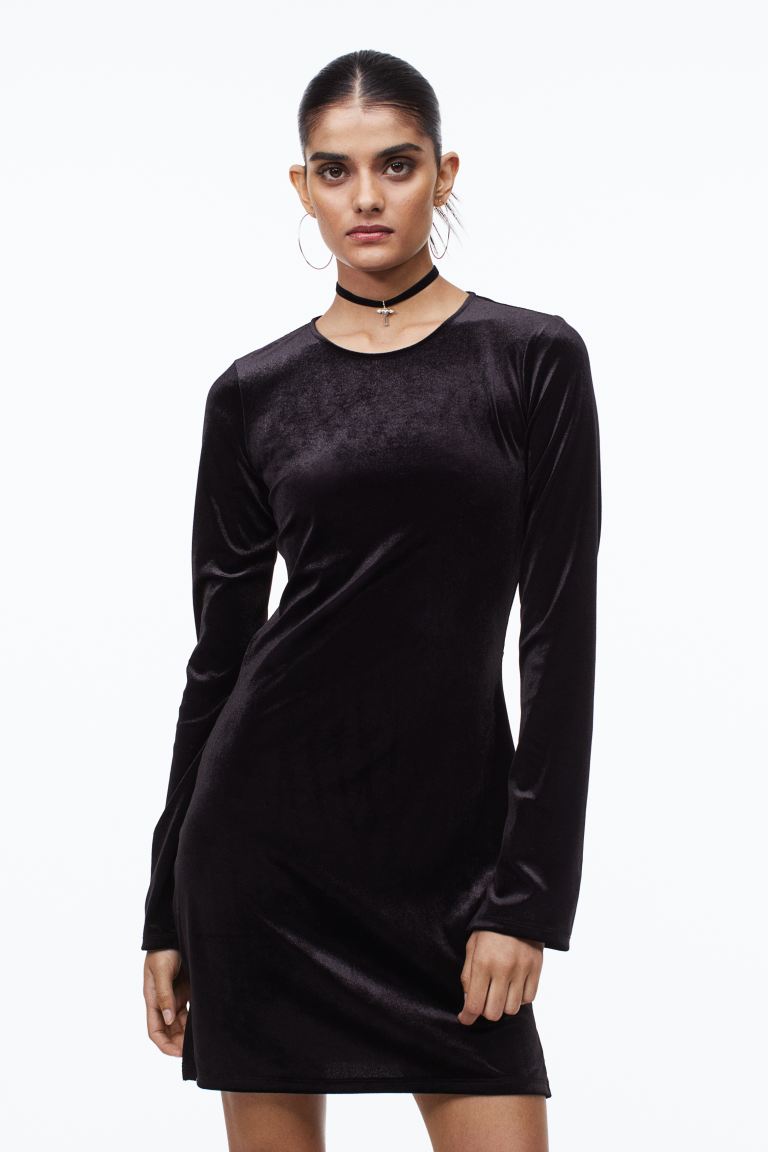 Платье женское H&M 1104716002 черное XS (доставка из-за рубежа)