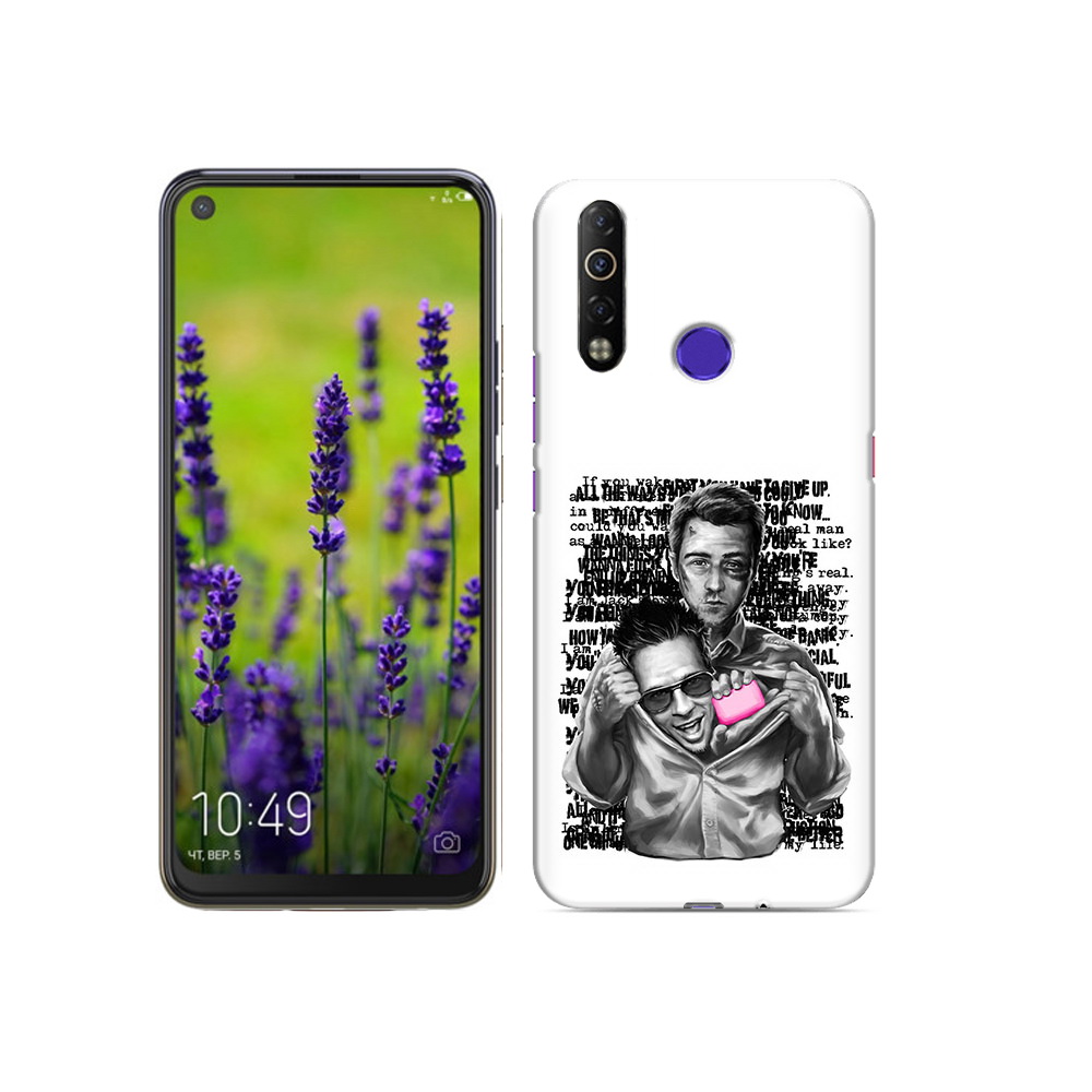 

Чехол MyPads Tocco для Tecno Camon 12 Air бойцовский клуб, Прозрачный, Tocco