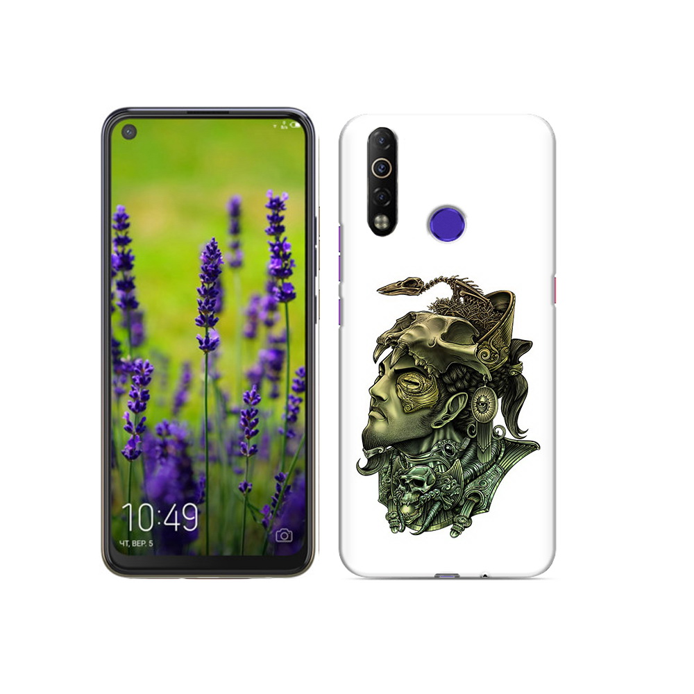 

Чехол MyPads Tocco для Tecno Camon 12 Air бронзовый воин, Прозрачный, Tocco