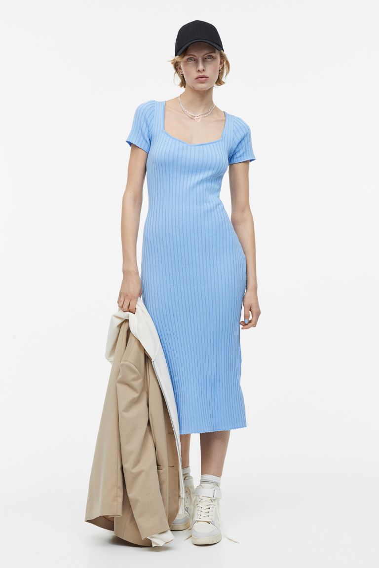 

Платье женское H&M 1104720005 синее S (доставка из-за рубежа), 1104720005