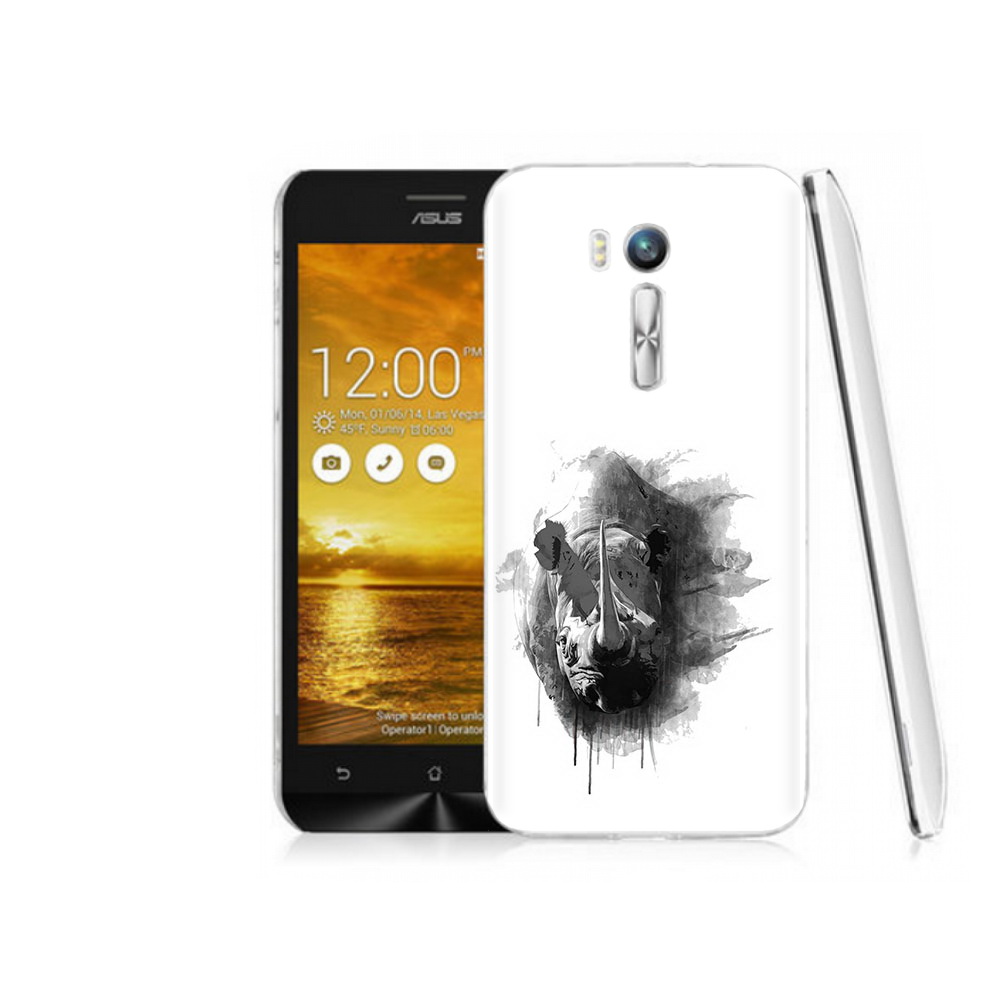 

Чехол MyPads Tocco для Asus ZenFone Go (ZB551KL) носорог, Прозрачный, Tocco