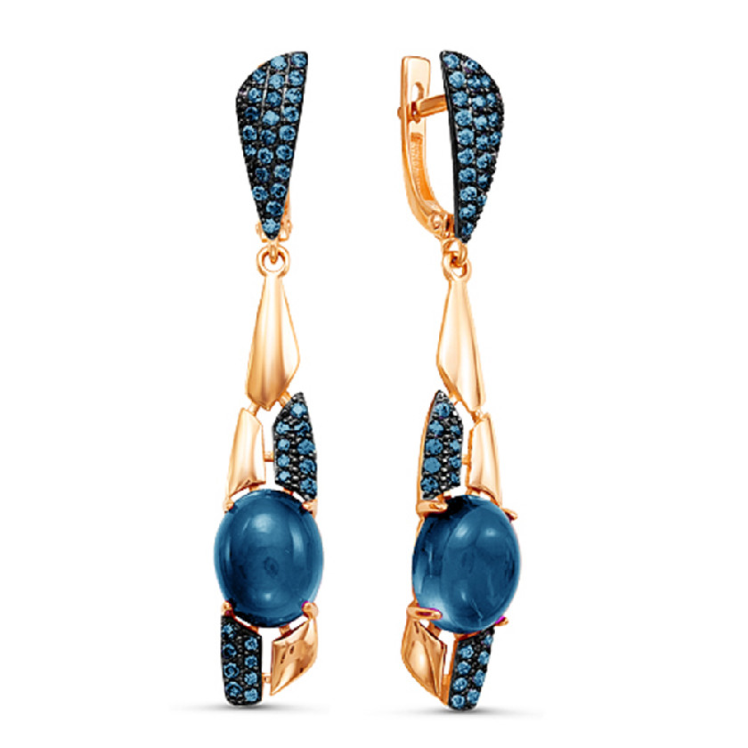 

Серьги подвески из золота с топазом Maskom 200-1354_tplst-102, 200-1354_tplst-102