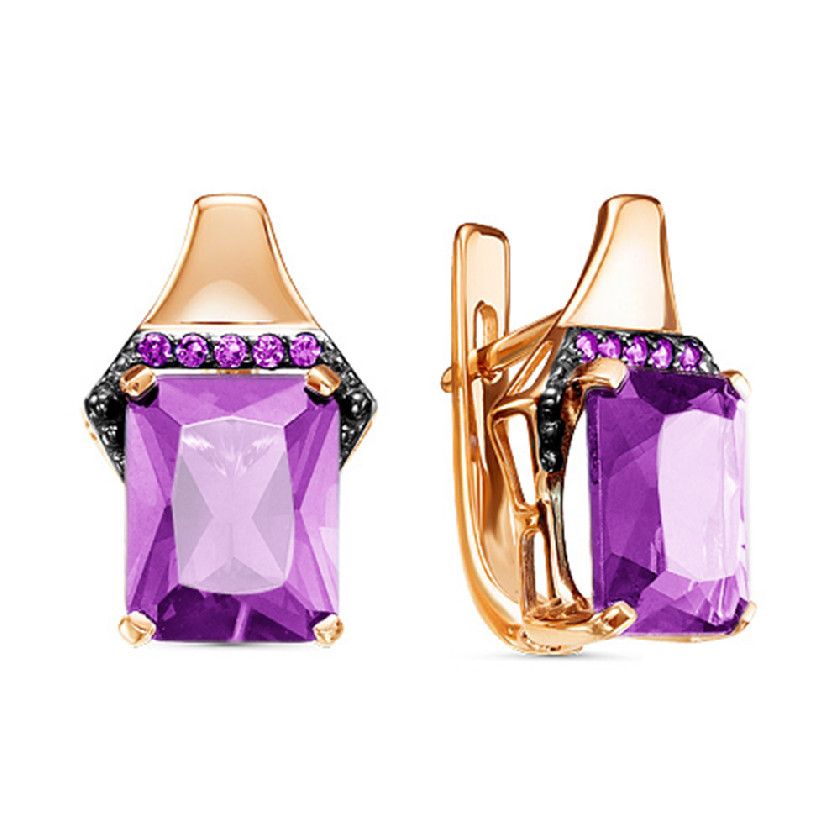 

Серьги из золота с фианитом Maskom 200-1422_am-101, 200-1422_am-101