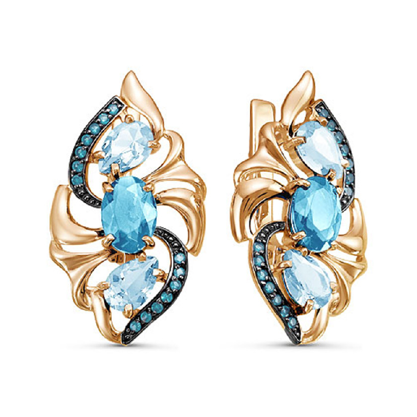

Серьги из золота с топазом Maskom 200-1570_tpsst-101, 200-1570_tpsst-101