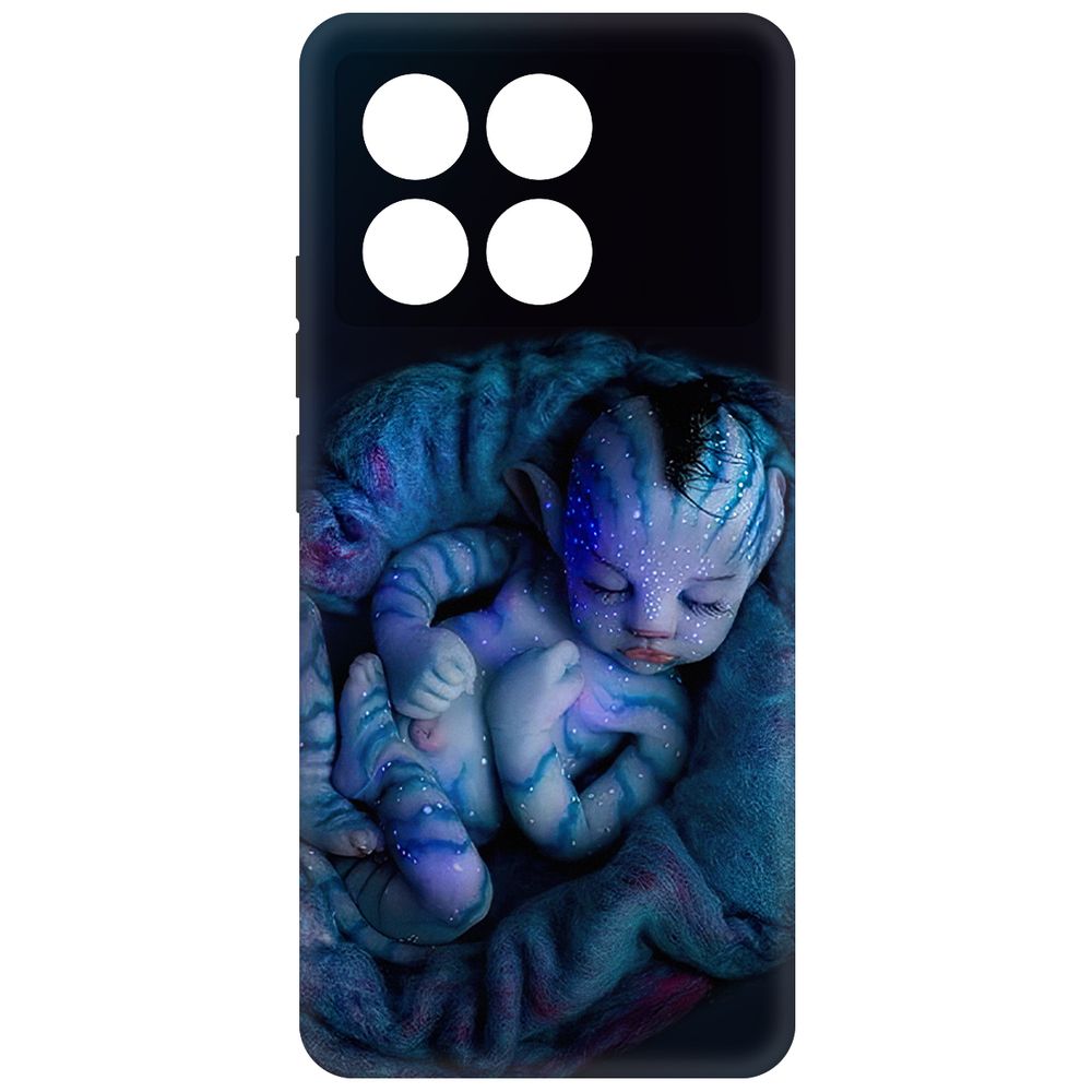 

Чехол-накладка Krutoff Soft Case Аватар - Малышка для Poco X6 Pro черный