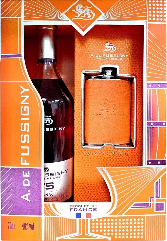 

Коньяк A. de Fussigny Cellar Blend Cognac VS (gift box with a flask) 40% 0,7л