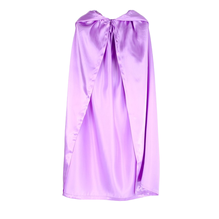Карнавальный плащ детский,атлас,цвет фиолетовый длина 100см дождевик плащ взрослый р 46 48 фиолетовый