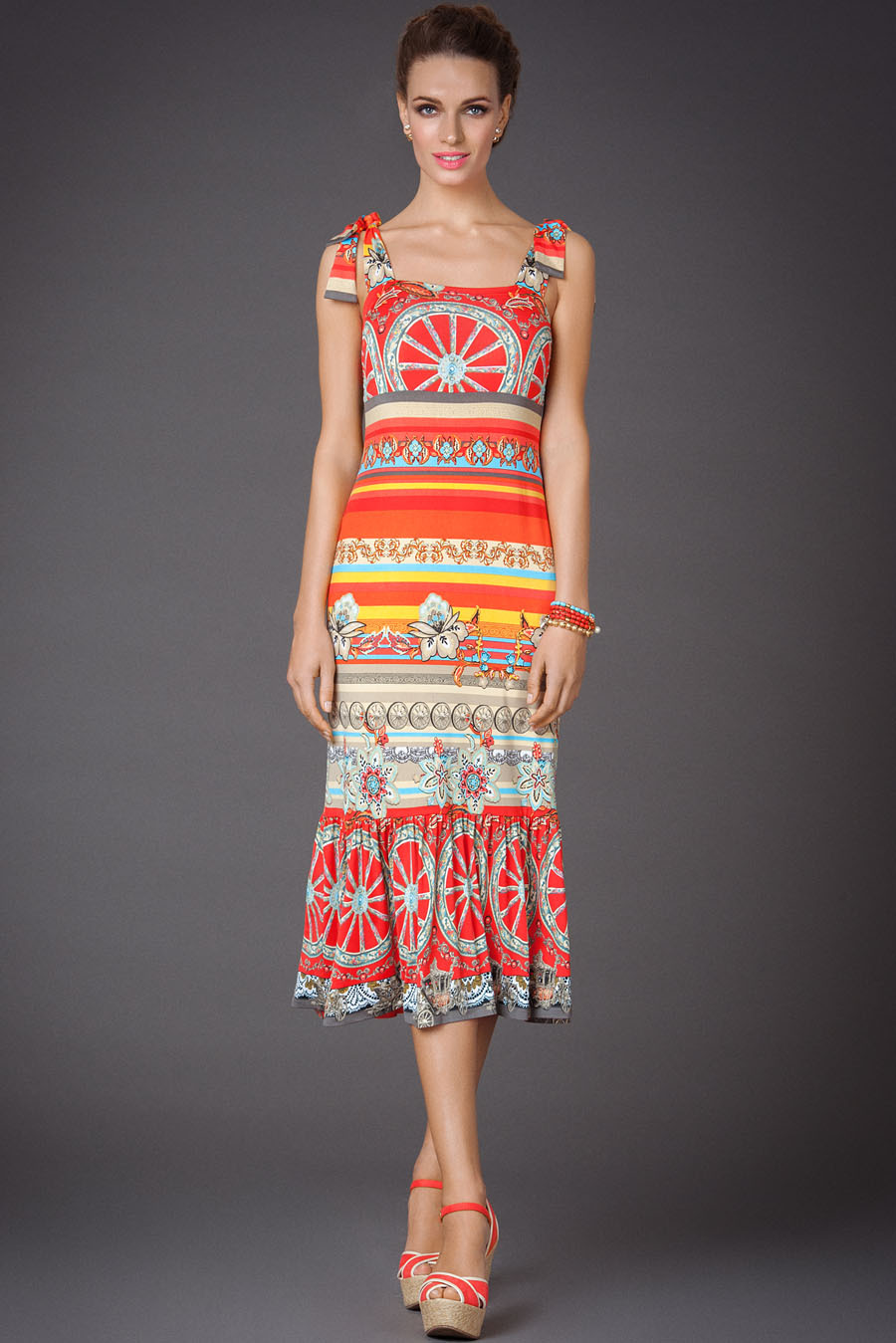 

Платье женское Арт-Деко P-717 оранжевое 44 RU, P-717