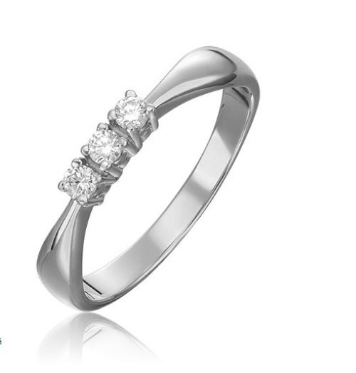 

Кольцо из золота р. 17,5 PLATINA jewelry 01-0284-00-101-1120-30, бриллиант, 01-0284-00-101-1120-30