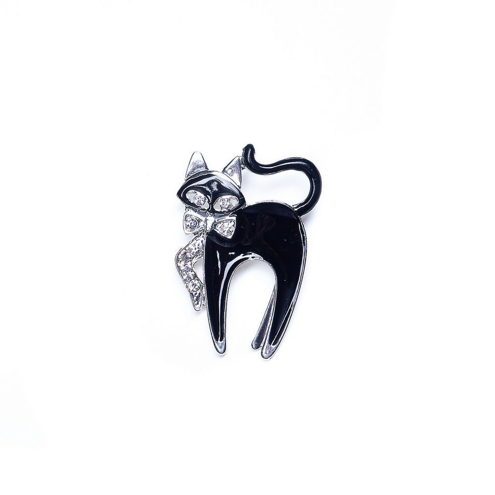 

Брошь из бижутерного сплава с swarovski Moon Paris MK-21.11-009, MK-21.11-009