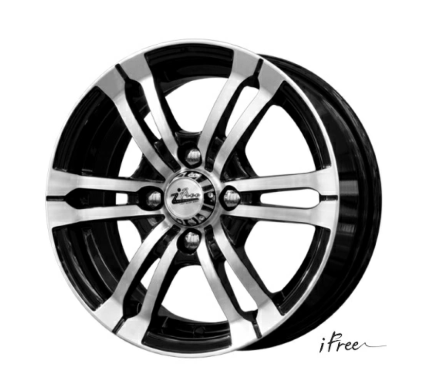 

Диск литой R13 5.5J 4x100/67.1 ET39 IFREE Фриланс Блэк Джек ( КС520 )