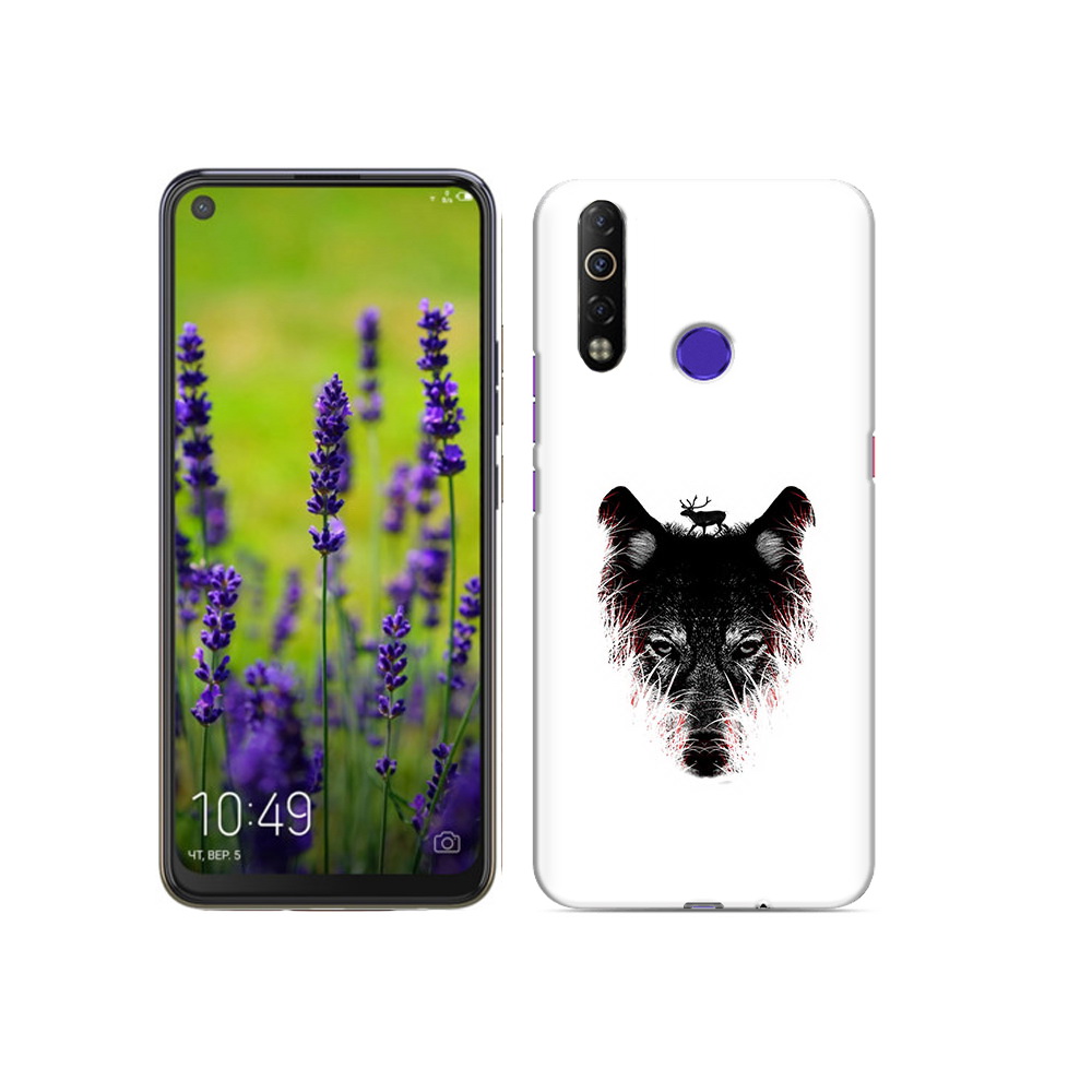 

Чехол MyPads Tocco для Tecno Camon 12 Air волк в траве, Прозрачный, Tocco