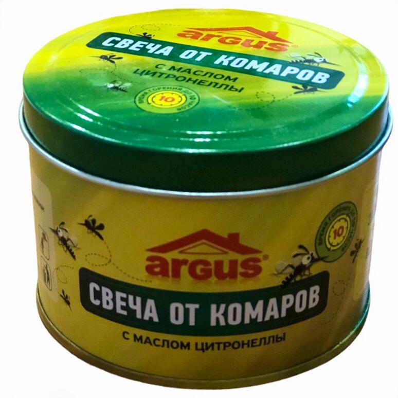 

Антимоскитная свеча цитронелла Argus 4687201841227 1 шт., Желтый