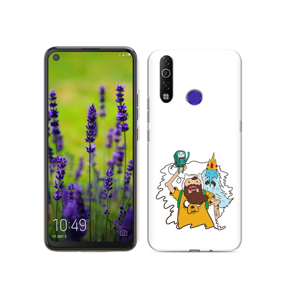 

Чехол MyPads Tocco для Tecno Camon 12 Air время приключений старый Финн, Прозрачный, Tocco