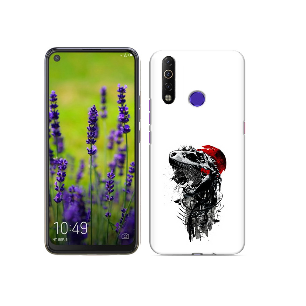 

Чехол MyPads Tocco для Tecno Camon 12 Air вымерший динозавр, Прозрачный, Tocco