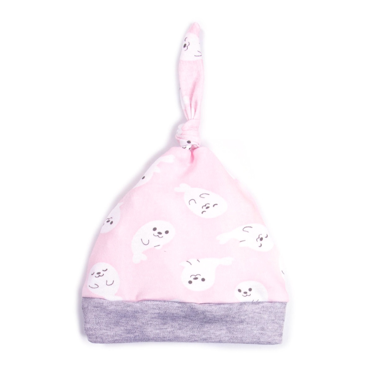 

Чепчик детский BABY SEAL КотМаркот 1000732 серый/розовый р.44, 1000732