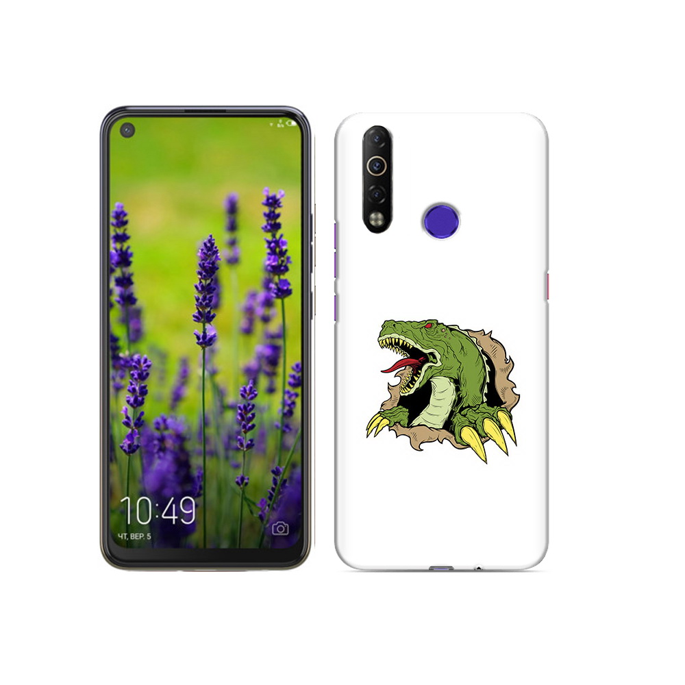 

Чехол MyPads Tocco для Tecno Camon 12 Air годзила, Прозрачный, Tocco