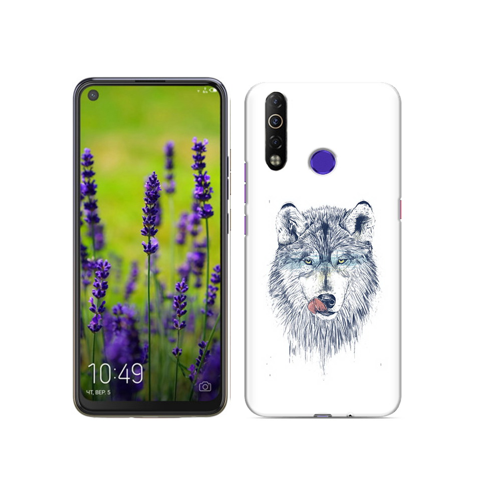 

Чехол MyPads Tocco для Tecno Camon 12 Air голодгый волк, Прозрачный, Tocco