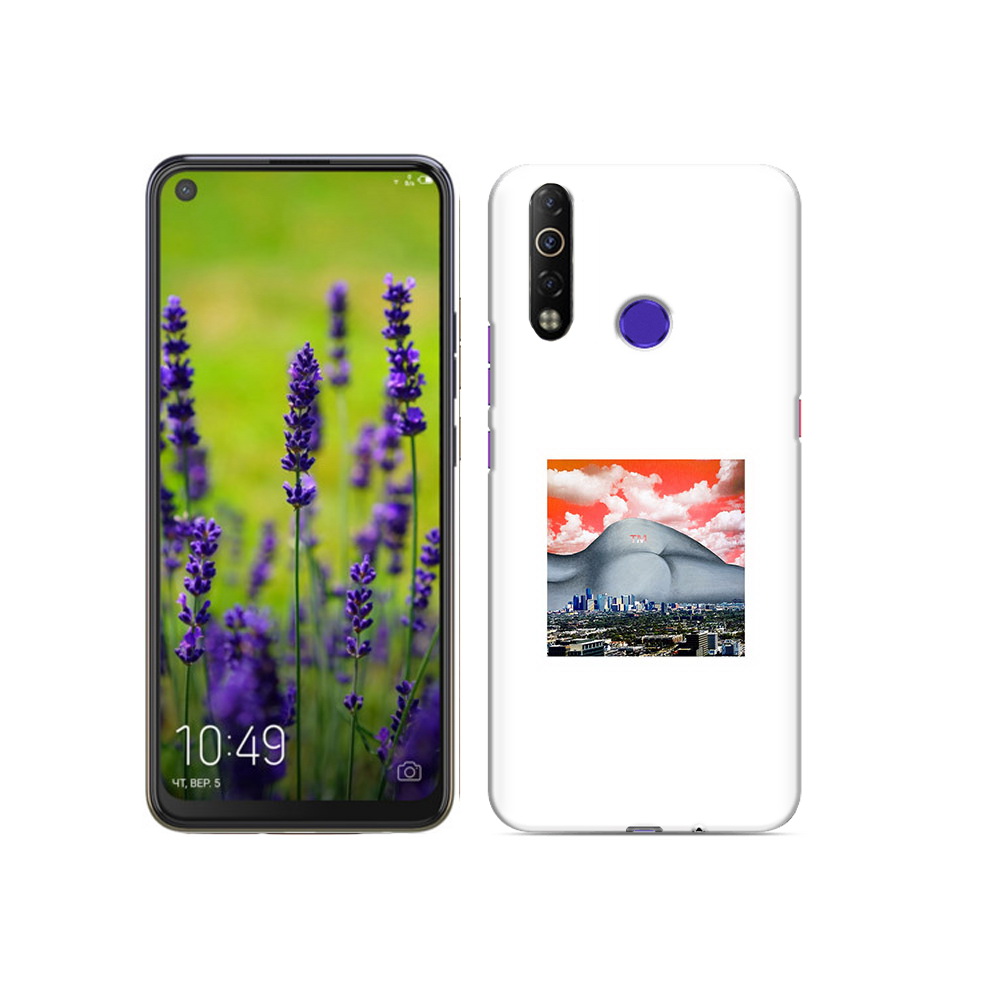 

Чехол MyPads Tocco для Tecno Camon 12 Air город с девушкой на фоне, Прозрачный, Tocco