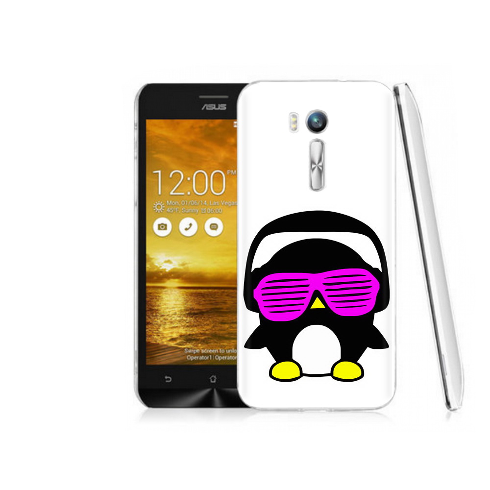 

Чехол MyPads Tocco для Asus ZenFone Go (ZB551KL) пингвин, Прозрачный, Tocco