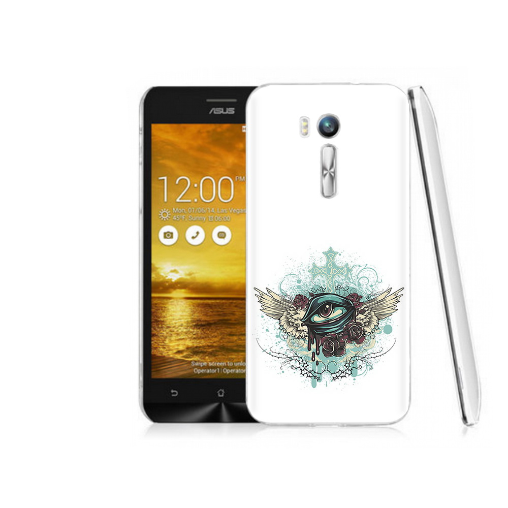 

Чехол MyPads Tocco для Asus ZenFone Go (ZB551KL) плачущий глаз с крыльями, Прозрачный, Tocco