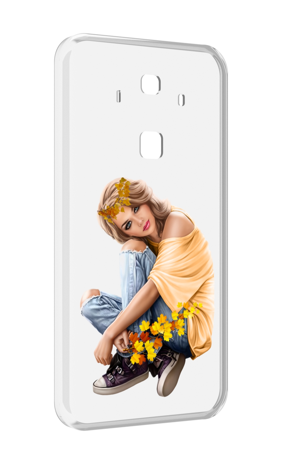 

Чехол MyPads девушка-в-цветочками женский для Huawei Mate 10 Pro, Прозрачный, Tocco