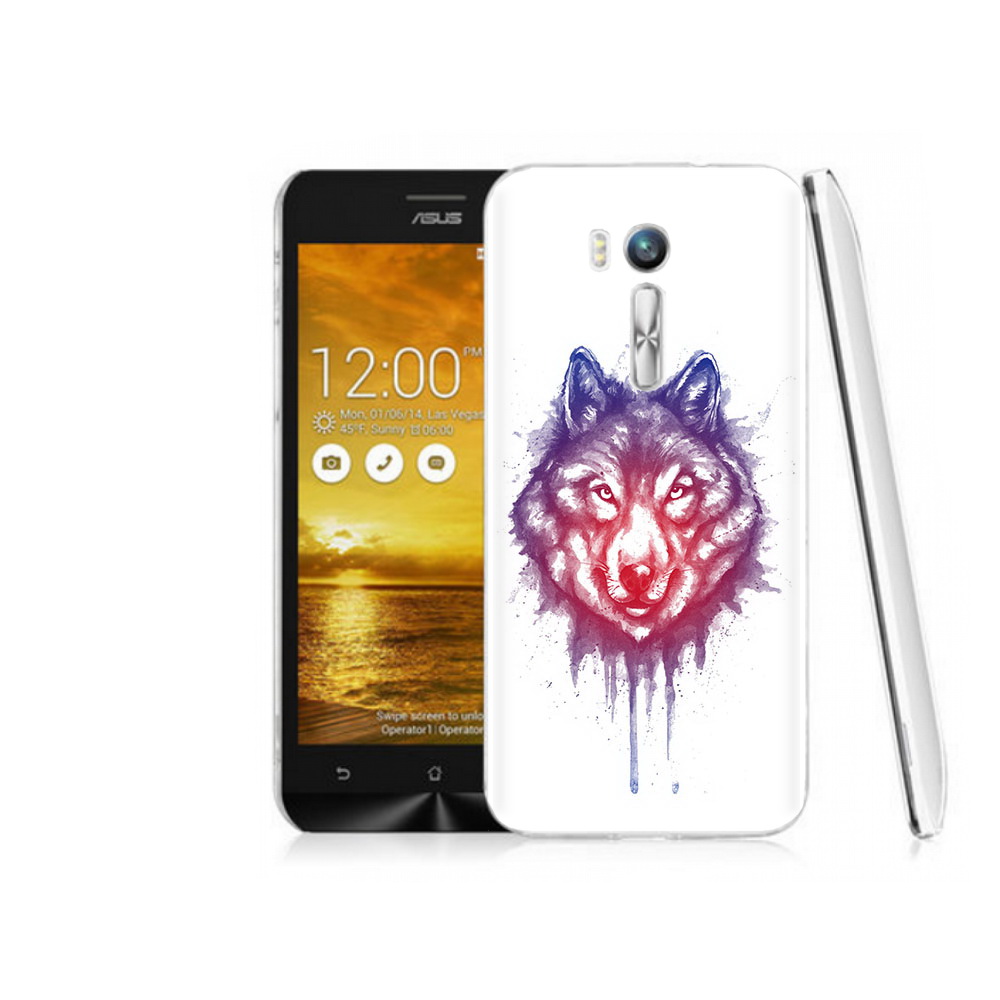

Чехол MyPads Tocco для Asus ZenFone Go (ZB551KL) пушистый волк, Прозрачный, Tocco